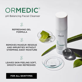 IMAGE Skincare pump dispenser showing easy one-hand use and hygienic dispensing