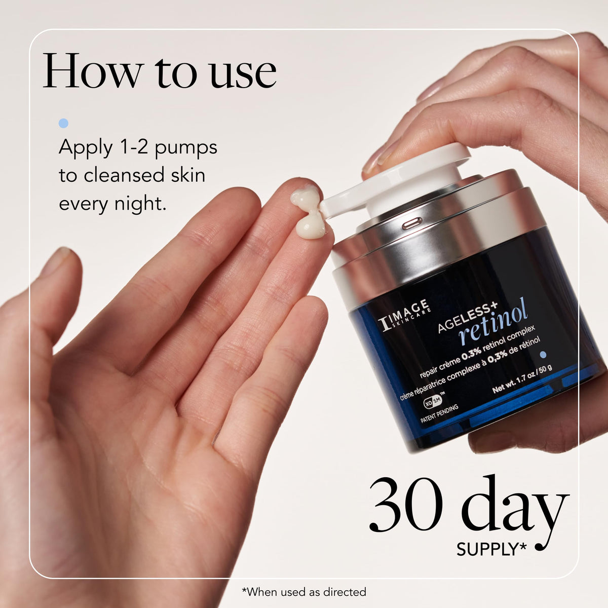 IMAGE Skincare open cap exposing product and ingredient focus for targeted results