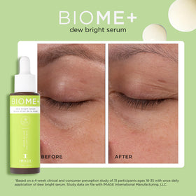 IMAGE Skincare pump dispensing serum onto fingertip highlighting easy application and control