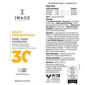 Demonstration of reapplying IMAGE Skincare SPF 30 after outdoor activity for sustained protection