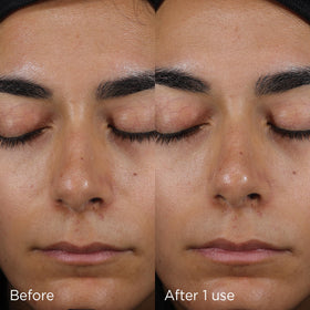 IMAGE Skincare tinted drop on skin showing neutral tint minimizing white cast