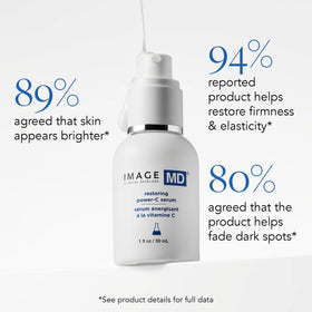 IMAGE Skincare bottle beside credit card showing size and portability