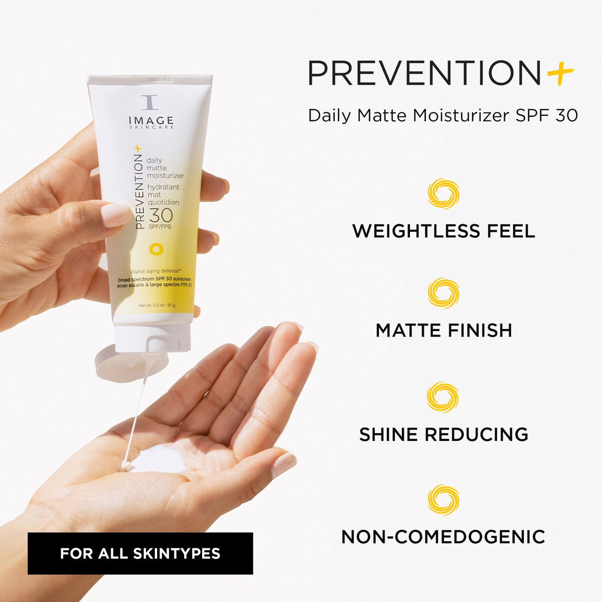 IMAGE Skincare close-up texture highlighting mattifying, oil-free feel