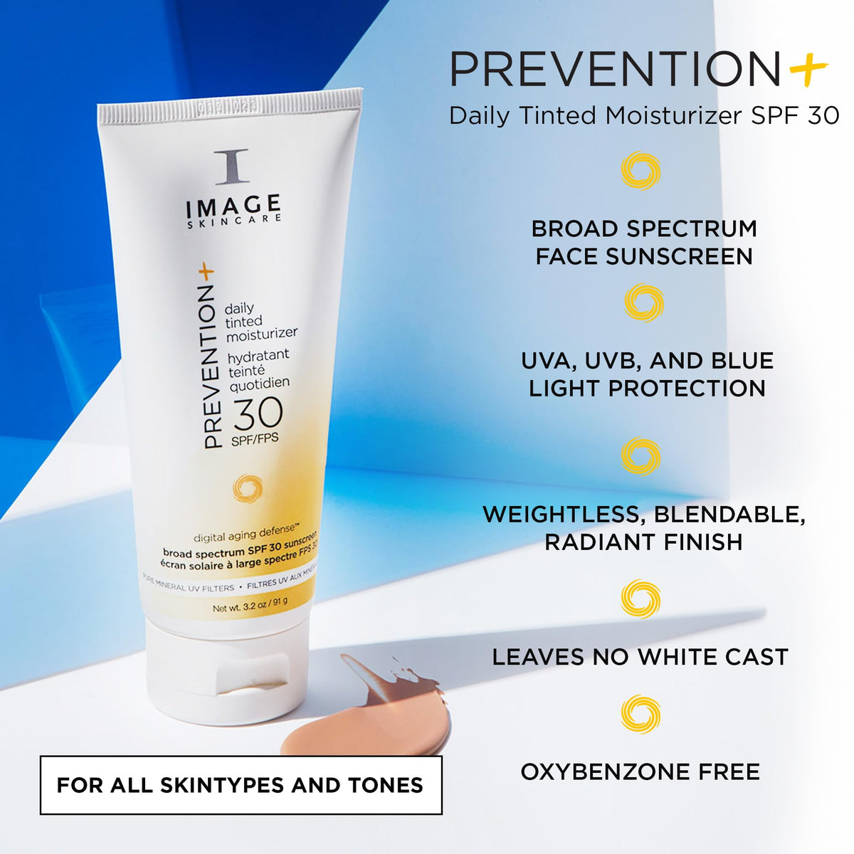 IMAGE Skincare texture close-up spread highlighting blendability