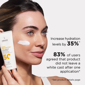 IMAGE Skincare tube staged with sunglasses suggesting outdoor protection