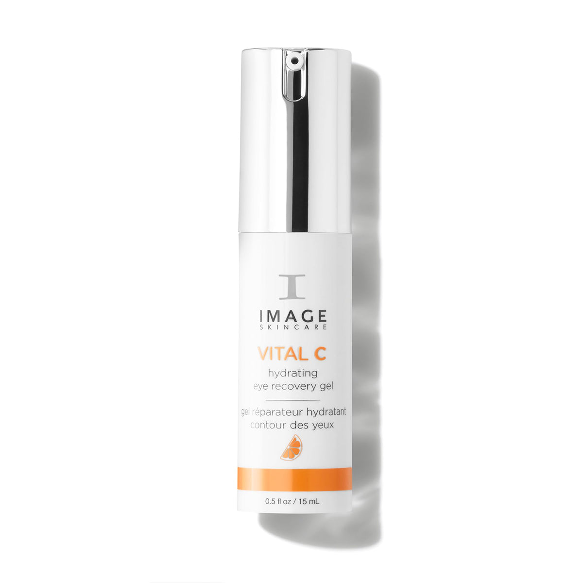 IMAGE Skincare front packaging of Vital C Eye Gel showing tube benefit