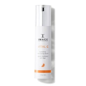 IMAGE Skincare VITAL C front packaging shows bottle and benefits