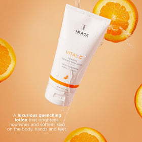 IMAGE Skincare being applied to hands for instant softening and brightness