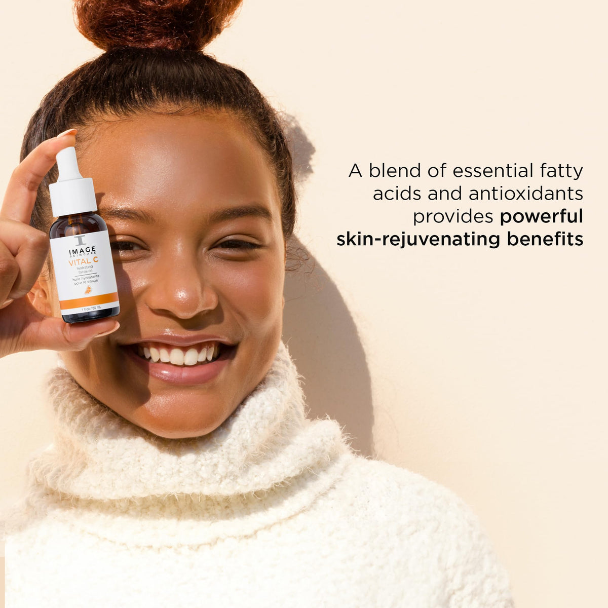 IMAGE Skincare with argan, sea buckthorn and grape-seed illustrating nourishing ingredients