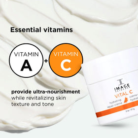 IMAGE Skincare open jar top view revealing luxurious moisturizing cream inside