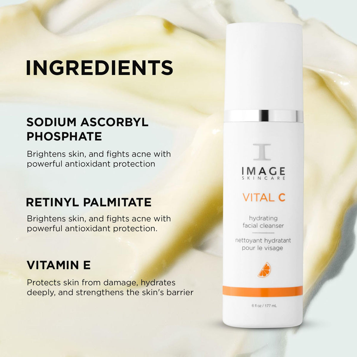 IMAGE Skincare with orange peel highlighting natural citrus aroma