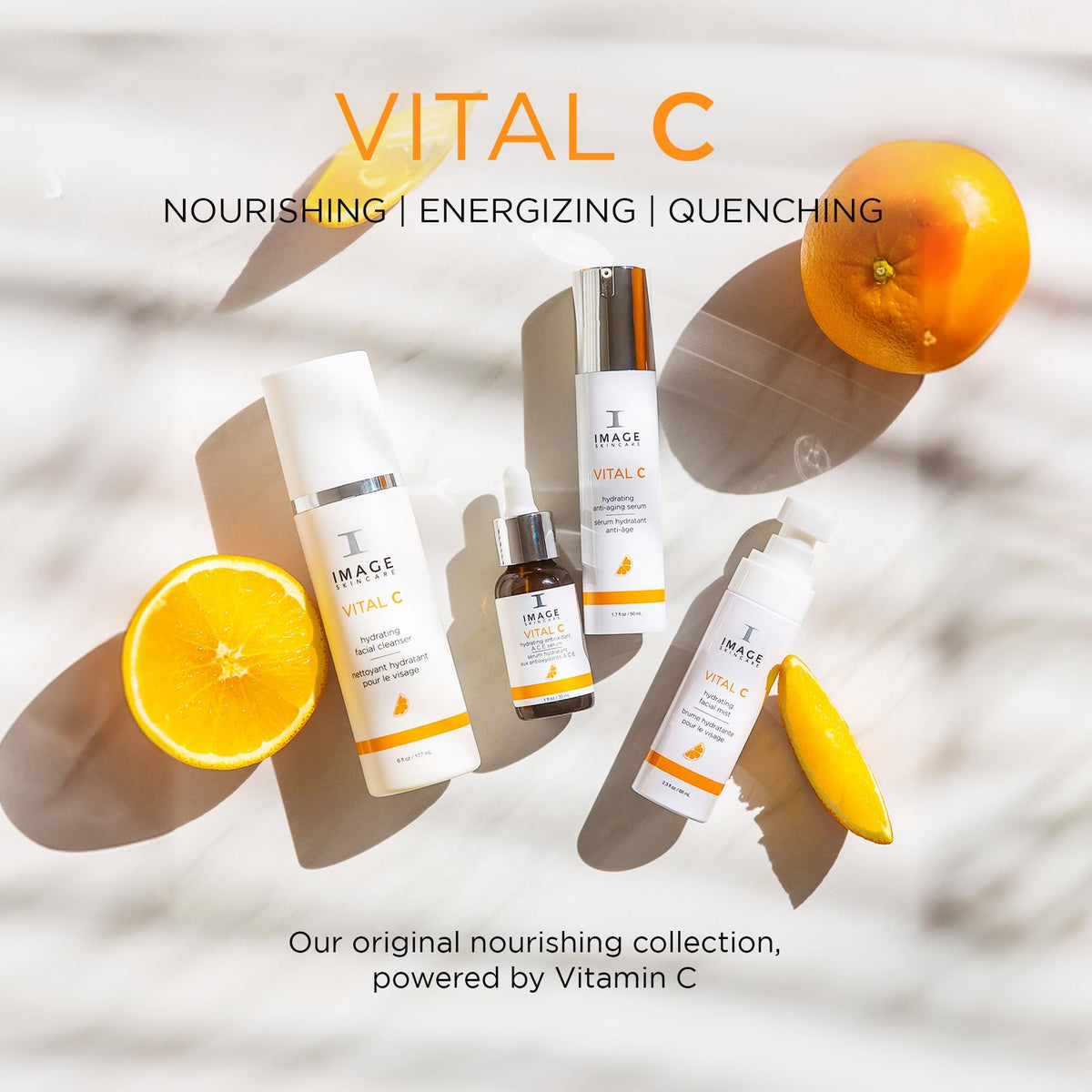 IMAGE Skincare serum staged in bathroom lifestyle conveying daily routine benefit