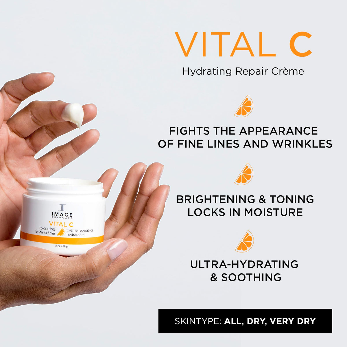 IMAGE Skincare close-up of cream texture showing rich hydration and smooth finish