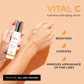 IMAGE Skincare VITAL C texture close-up highlights lightweight absorption