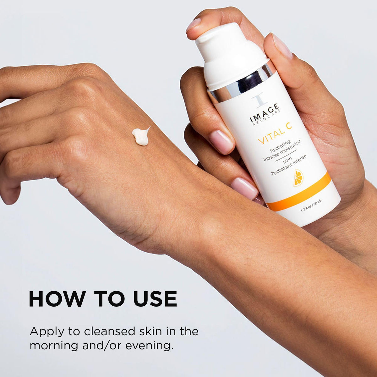 IMAGE Skincare applied on face demonstrating soothing effect