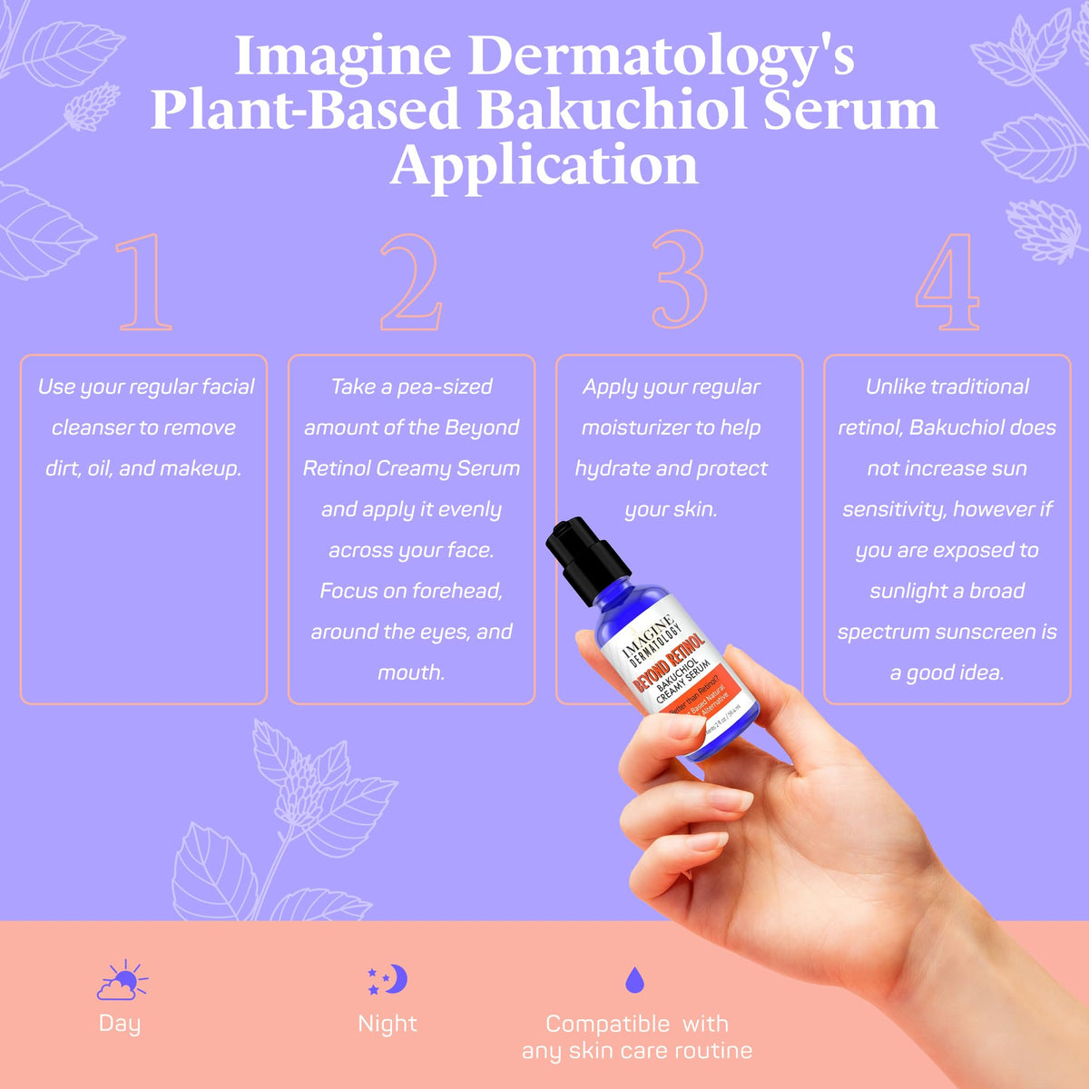 Imagine Dermatology bottle on vanity setting showing daily routine integration and luxury feel