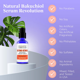 Imagine Dermatology creamy serum texture on hand highlighting smooth application benefit