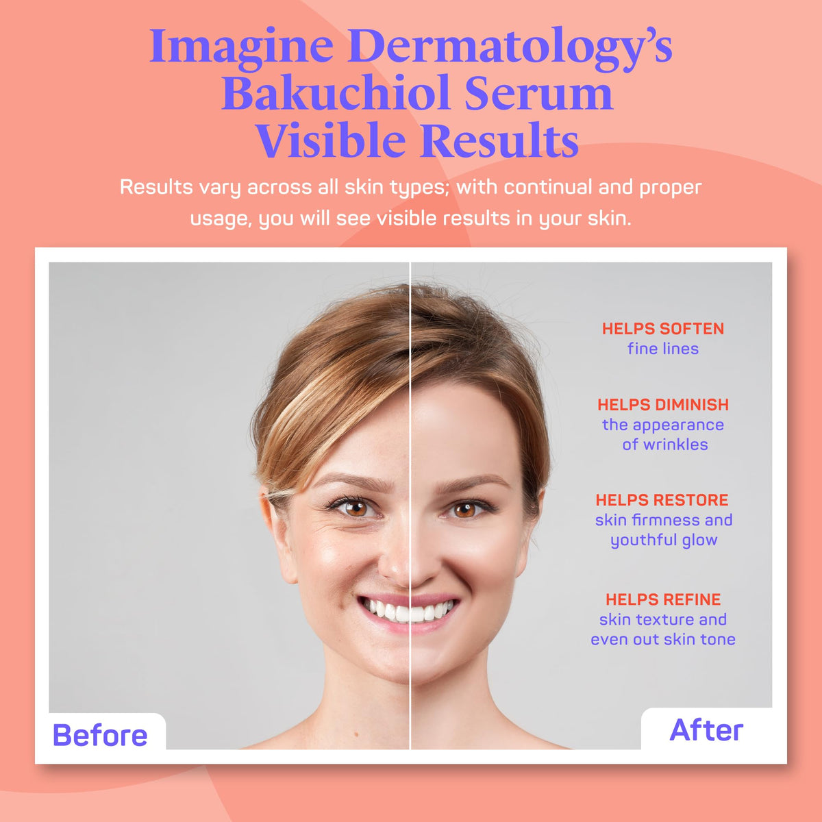 Imagine Dermatology serum dispensed on fingertip showing easy pickup and controlled dose benefit