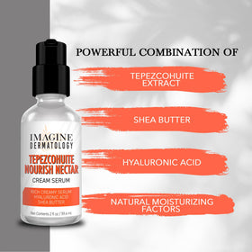 Imagine Dermatology application on hand demonstrating easy spread and quick absorb benefit