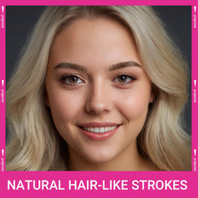 iMethod ultra-fine brush tip detail blending strokes for softer eyebrow finish