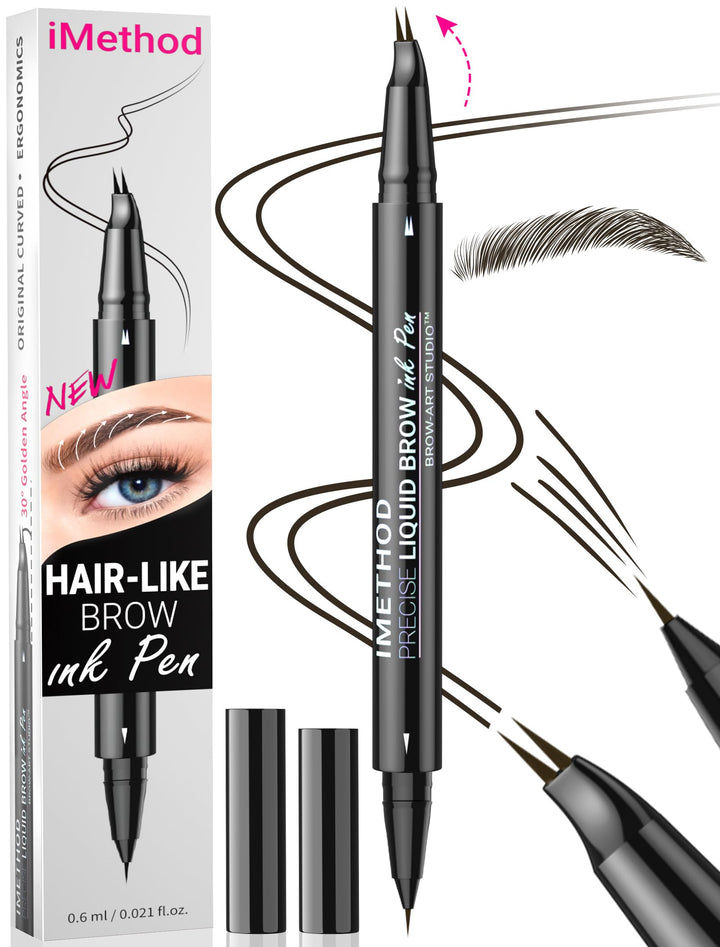 iMethod eyebrow pen front packaging showing product and shade information for easy selection