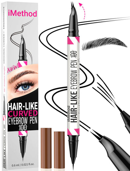 iMethod front packaging showing dual-ended pen, convenient travel benefit