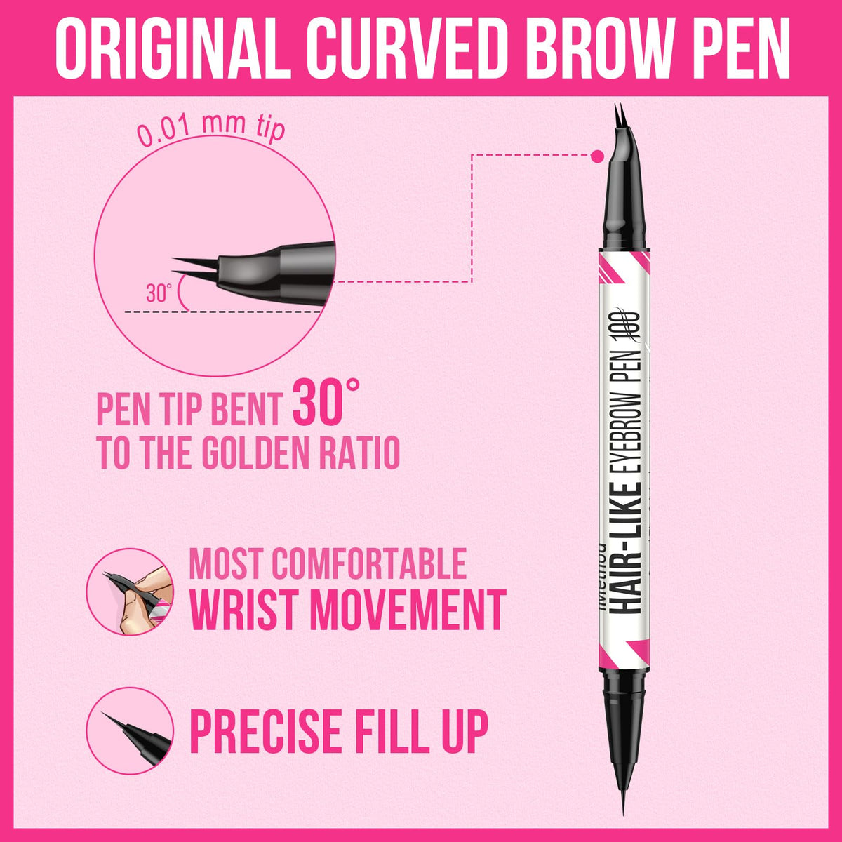 iMethod pen beside ruler showing compact travel size