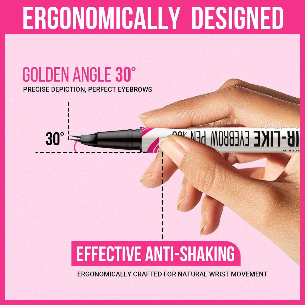 iMethod curved microblade tip close-up for precise strokes