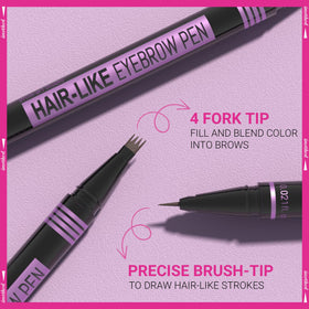 iMethod eyebrow pen brush tip detail for precise hair-like finishing