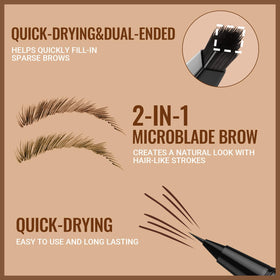 iMethod eyebrow pen dual-ended detail highlighting brush tip and liner benefit