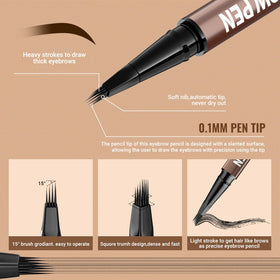 iMethod close-up of fine microblade tip for natural hair-like strokes