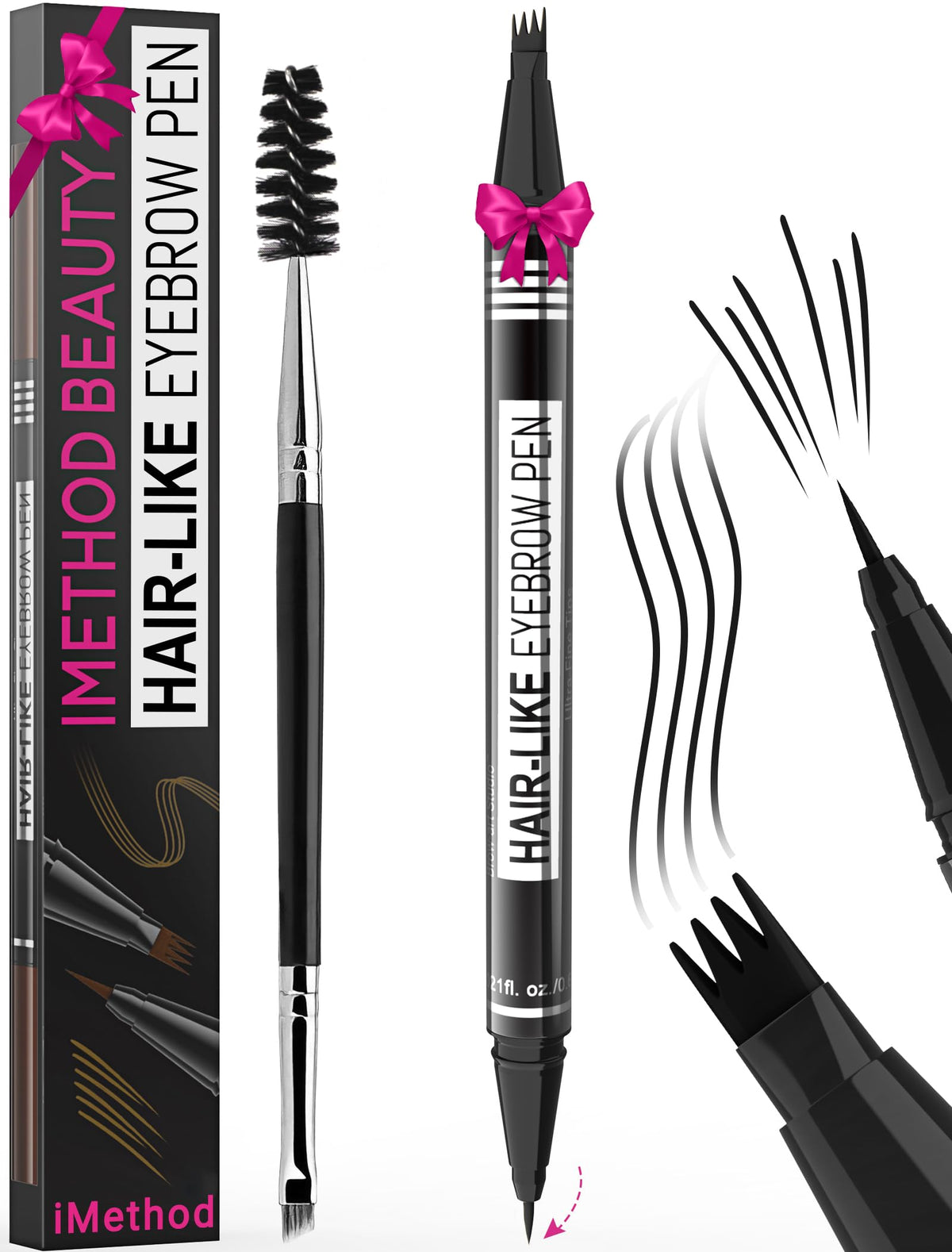 iMethod front packaging showing compact pen for easy travel