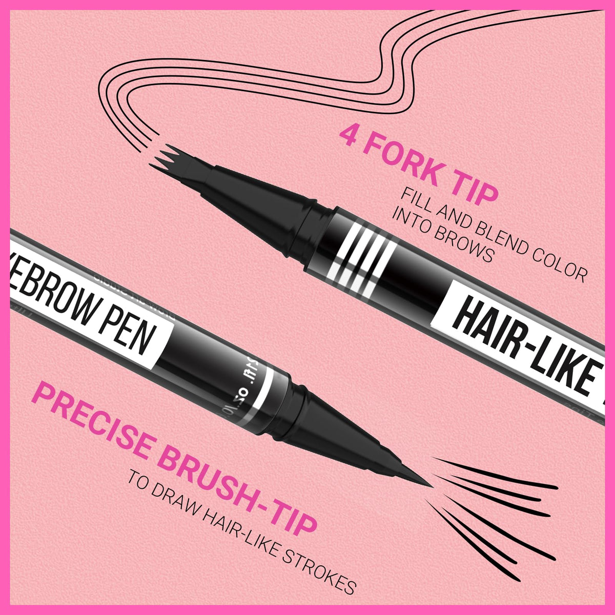 iMethod spoolie brush used to blend and soften brow color