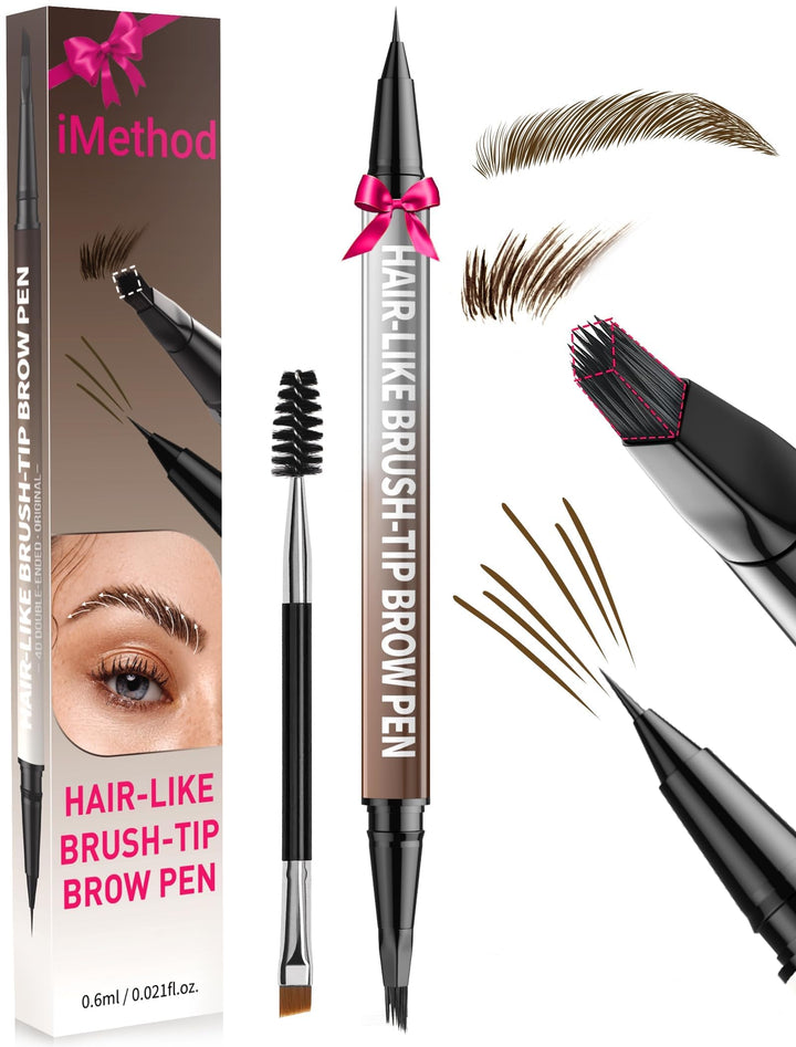 iMethod front packaging showing dark brown shade and dual-ended design for convenience