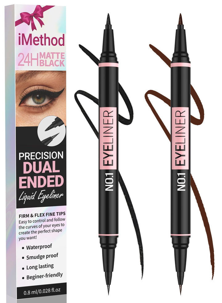 iMethod front packaging showing dual-ended eyeliner and product benefit long wear