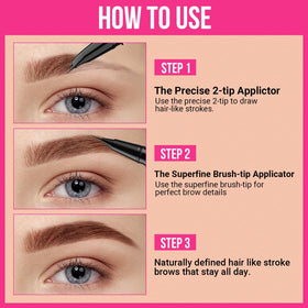 iMethod pen in hand during application for easy on-the-go touch-ups