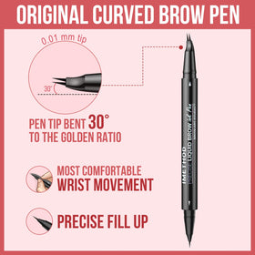 iMethod pen held in hand for scale to show compact size and travel-friendly design