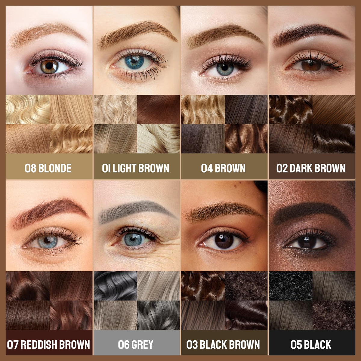 iMethod spoolie brush action blending color for a natural finish