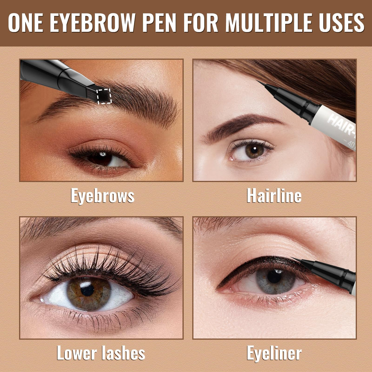 iMethod texture strokes demonstrating hair‑like brow lines