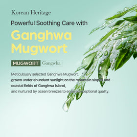 I'm from fresh mugwort leaves and extract highlighting soothing botanical