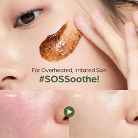 I'm from mask applied on cheek demonstrating cooling comfort