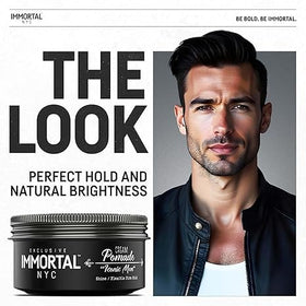 Immortal NYC jar with readable label showing natural ingredients benefit