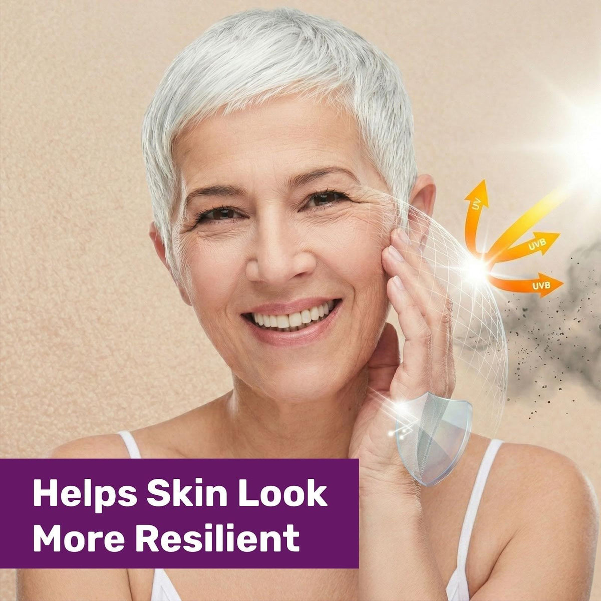 Immunocorp Immuderm pump dispensing cream demonstrating easy, hygienic application
