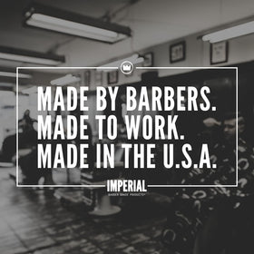 Imperial Barber Grade Products used in barbershop setting showing professional reliability