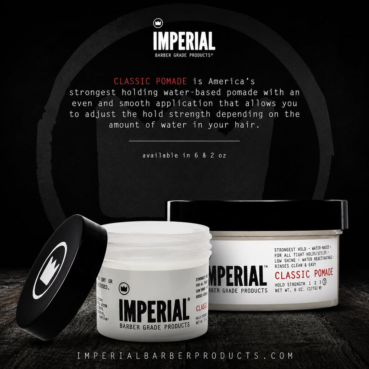 Imperial Barber Grade Products rinsing under water showing easy washout and no residue