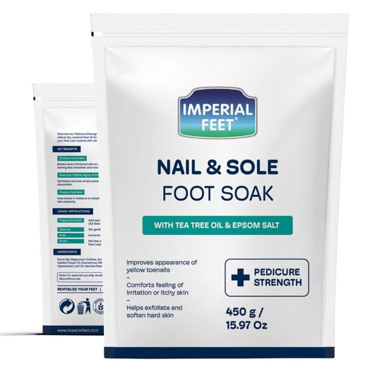 Imperial Feet front packaging showing product and benefits