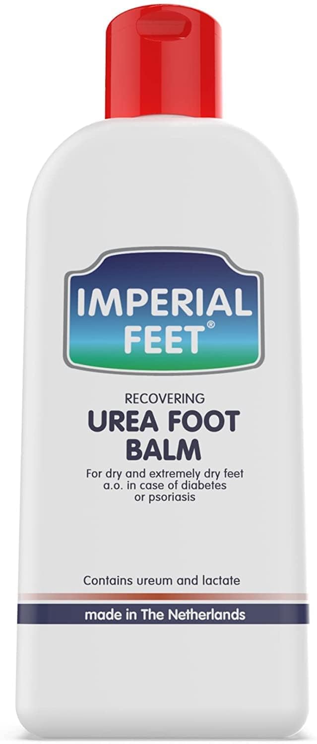 Imperial Feet front packaging showing 5.07oz tube and product name, highlighting easy application