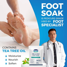 Imperial Feet label detail highlighting tea tree oil ingredient