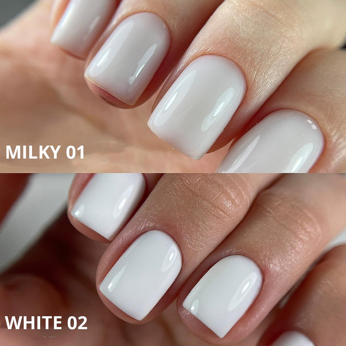 IN.HYPE gel sculpted nail extension in use, demonstrates crisp smile line benefit