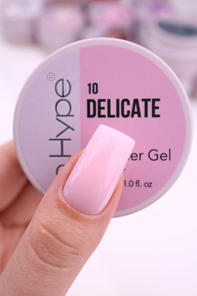 IN.HYPE gel texture close-up highlighting smooth self-leveling consistency